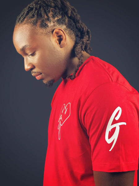 Heart Of A G (Red And White)