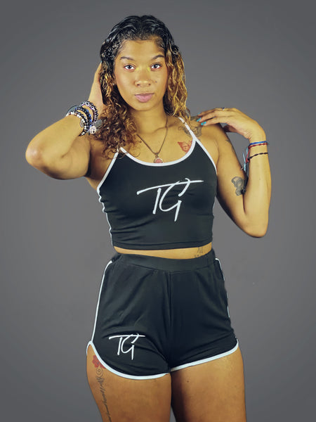 True Goddess (Cami Top And Track Shorts Set)
