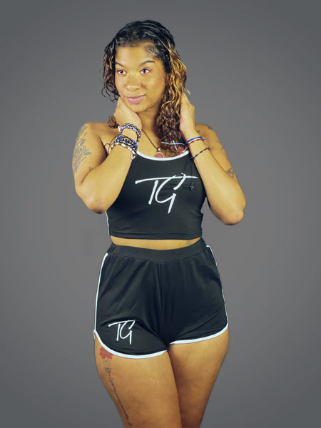 True Goddess (Cami Top And Track Shorts Set)