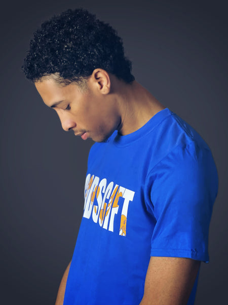 Gods Gift Logo (Blue White And Yellow)