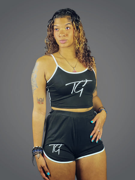 True Goddess (Cami Top And Track Shorts Set)