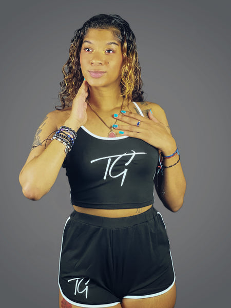 True Goddess (Cami Top And Track Shorts Set)