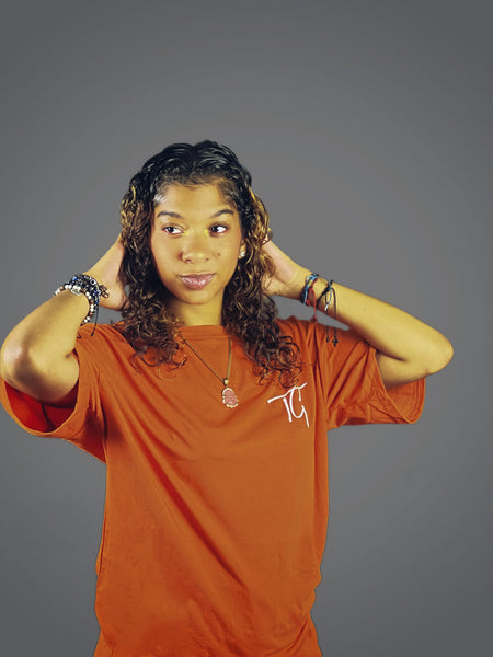 True Goddess Tee and Short Set (Burnt Orange)