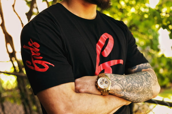 Gods Gift Tee (Black, And Red)