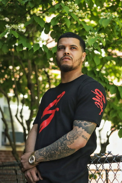 Gods Gift Tee (Black, And Red)