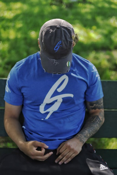 Gods Gift Tee (Blue And White)