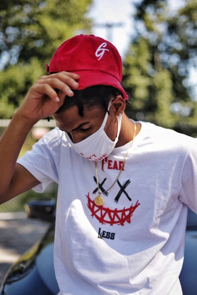 Fear Less (White, Black And Red)