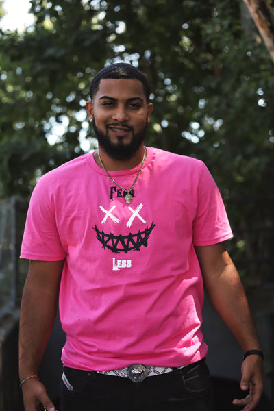 Fear Less (Hot Pink, White, and Black)