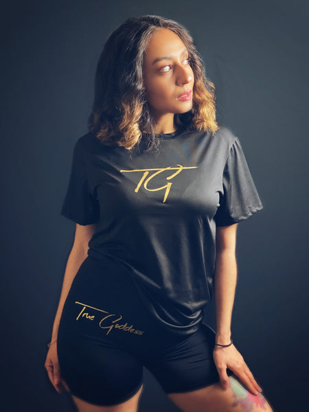 True Goddess Biker Shorts Set
