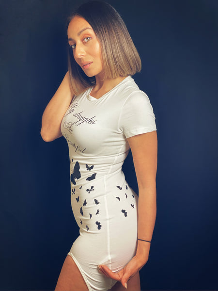 True Goddess (My Struggles Are Beautiful) White Dress