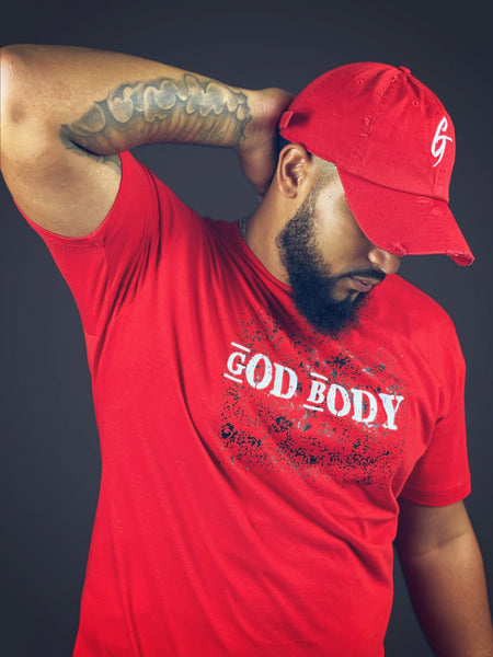God Body Graphic Tee (Red White And Black)