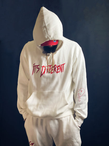It’s Different Sweater (White and Red)