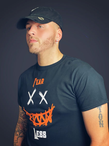 Fear Less (Black Orange and White)
