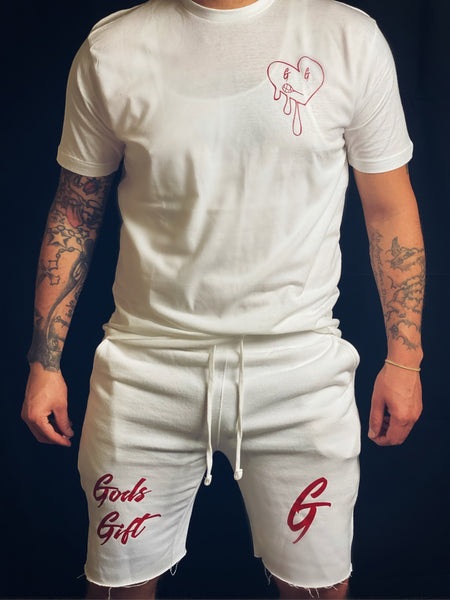 G Shorts (White and Red)