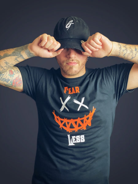 Fear Less (Black Orange and White)