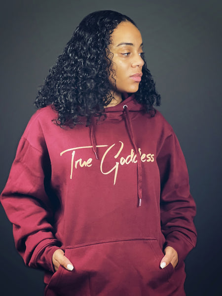 True Goddess Sweat Suit (Maroon And Tan)