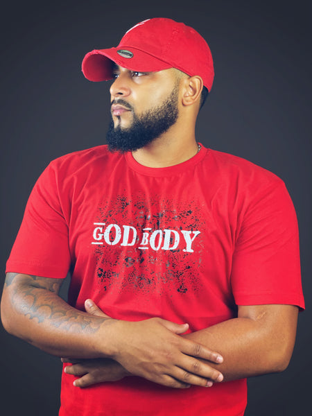 God Body Graphic Tee (Red White And Black)