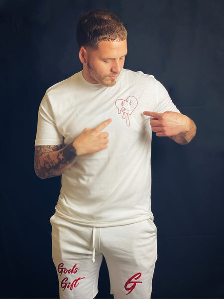 G Shorts (White and Red)
