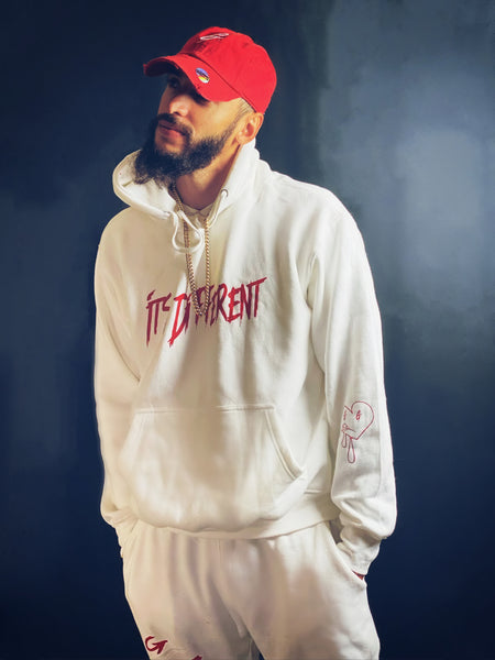 It’s Different Sweater (White and Red)