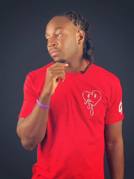Heart Of A G (Red And White)