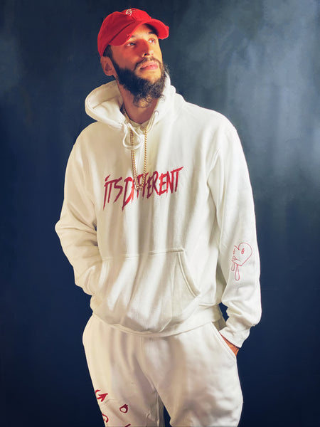 It’s Different Sweater (White and Red)