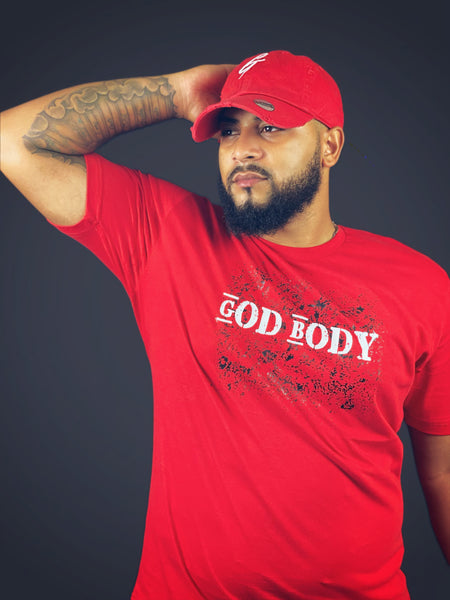 God Body Graphic Tee (Red White And Black)