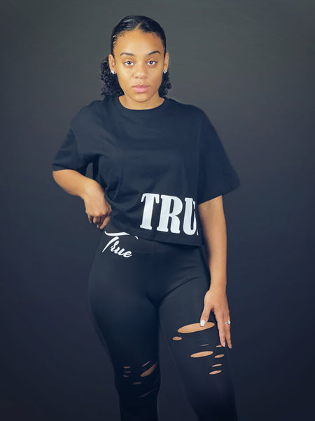 True Goddess oversized crop top