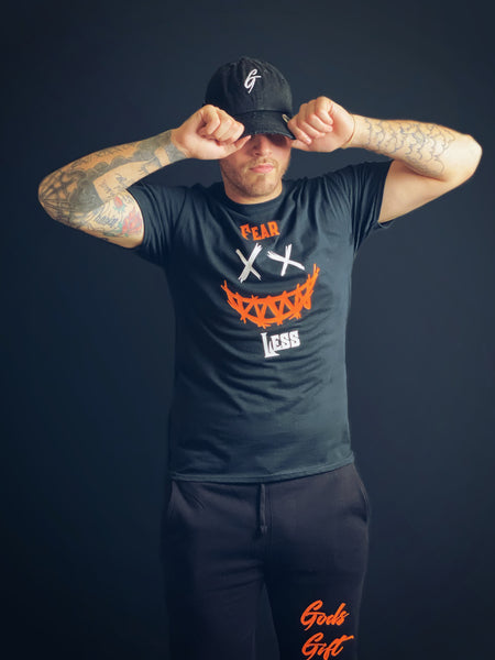 Fear Less (Black Orange and White)