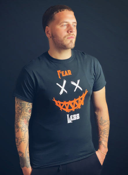 Fear Less (Black Orange and White)