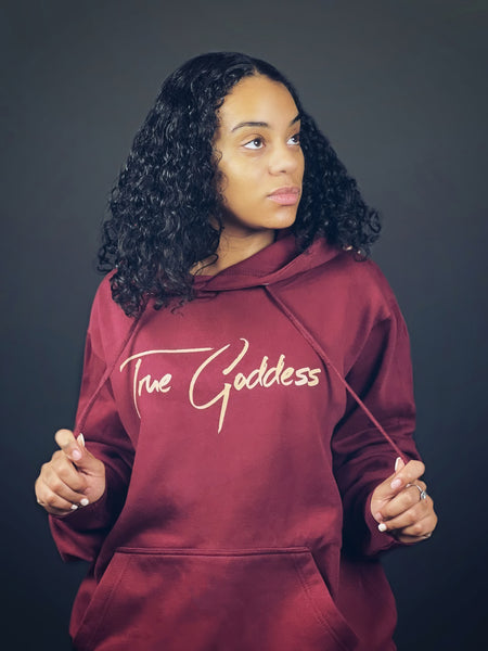 True Goddess Sweat Suit (Maroon And Tan)