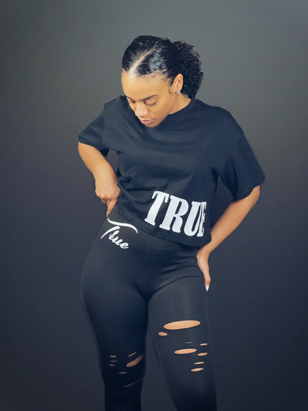 True Goddess oversized crop top