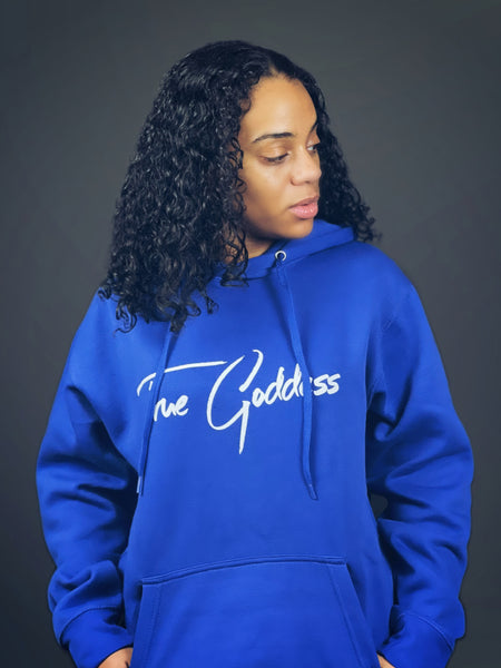 True Goddess Sweat Suit (Royal Blue And White)